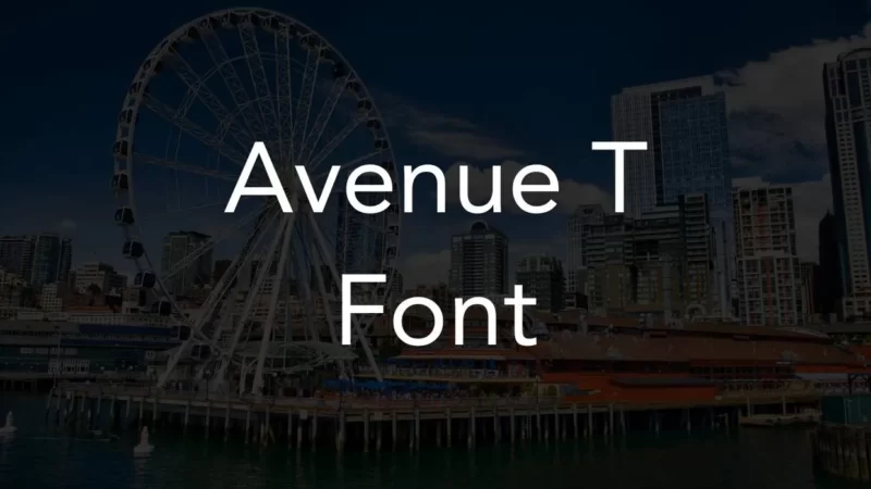 Avenue T Font Free Download