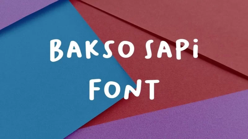 Bakso Sapi Font Free Download