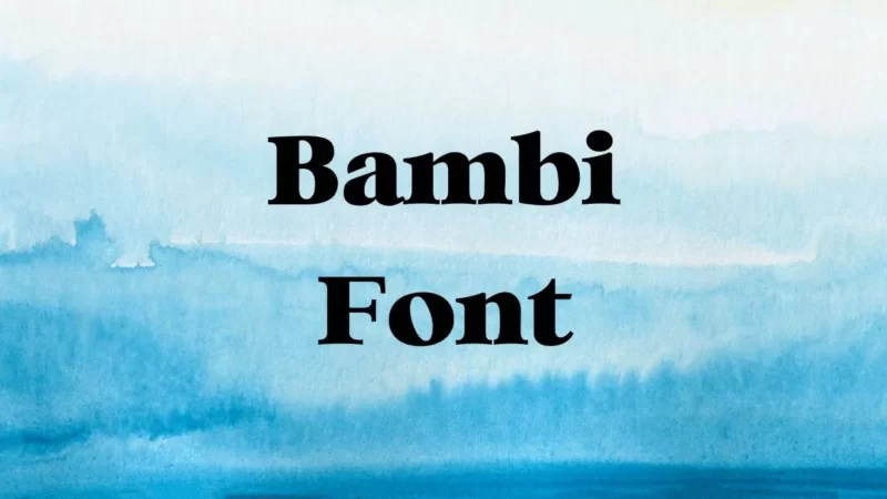 Bambi Font Free Download