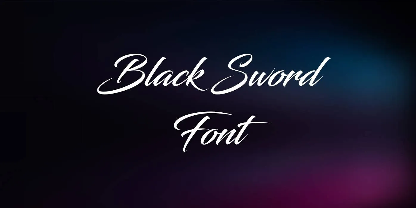 Blacksword Font Free Download