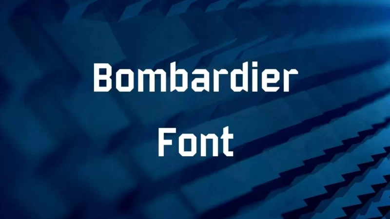 Bombardier Font Free Download