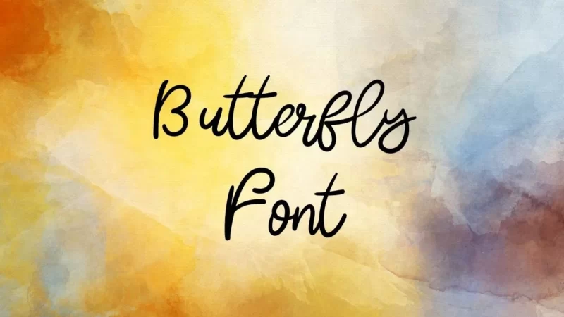 Butterfly Font Free Download