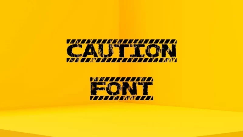 Caution Font Free Download