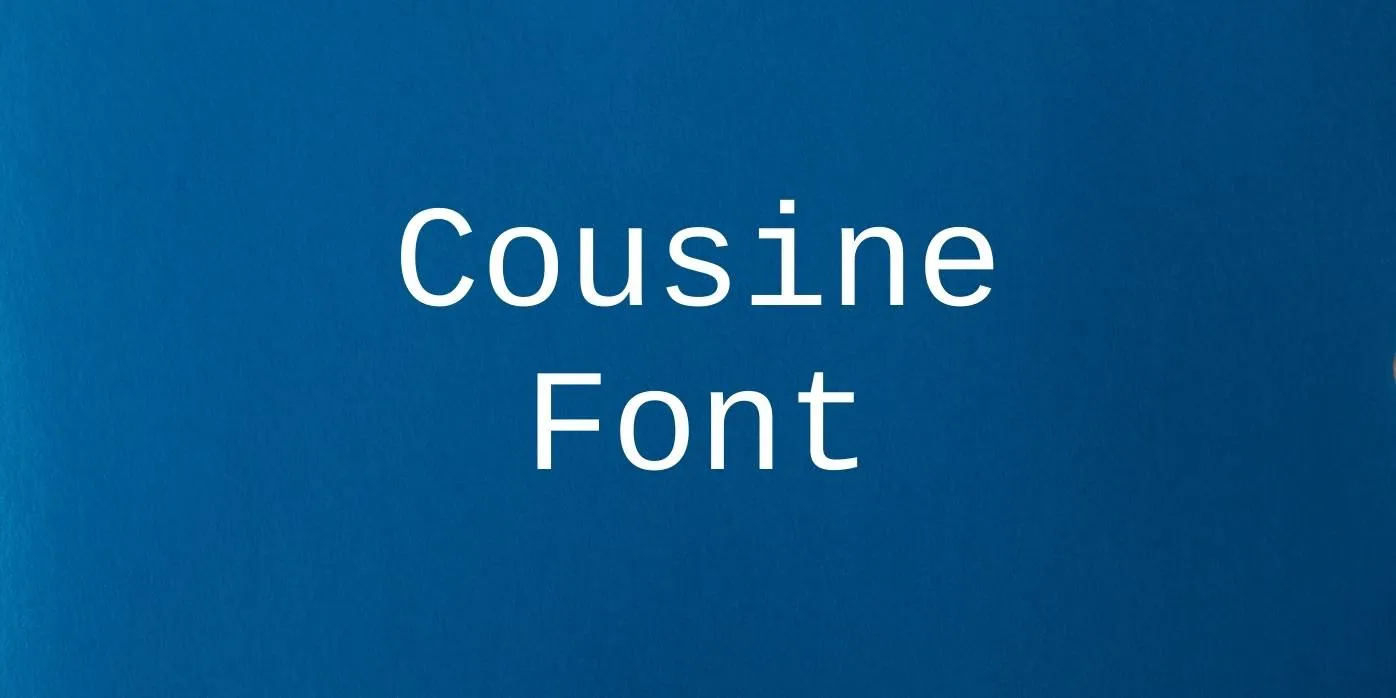 Cousine Font Free Download