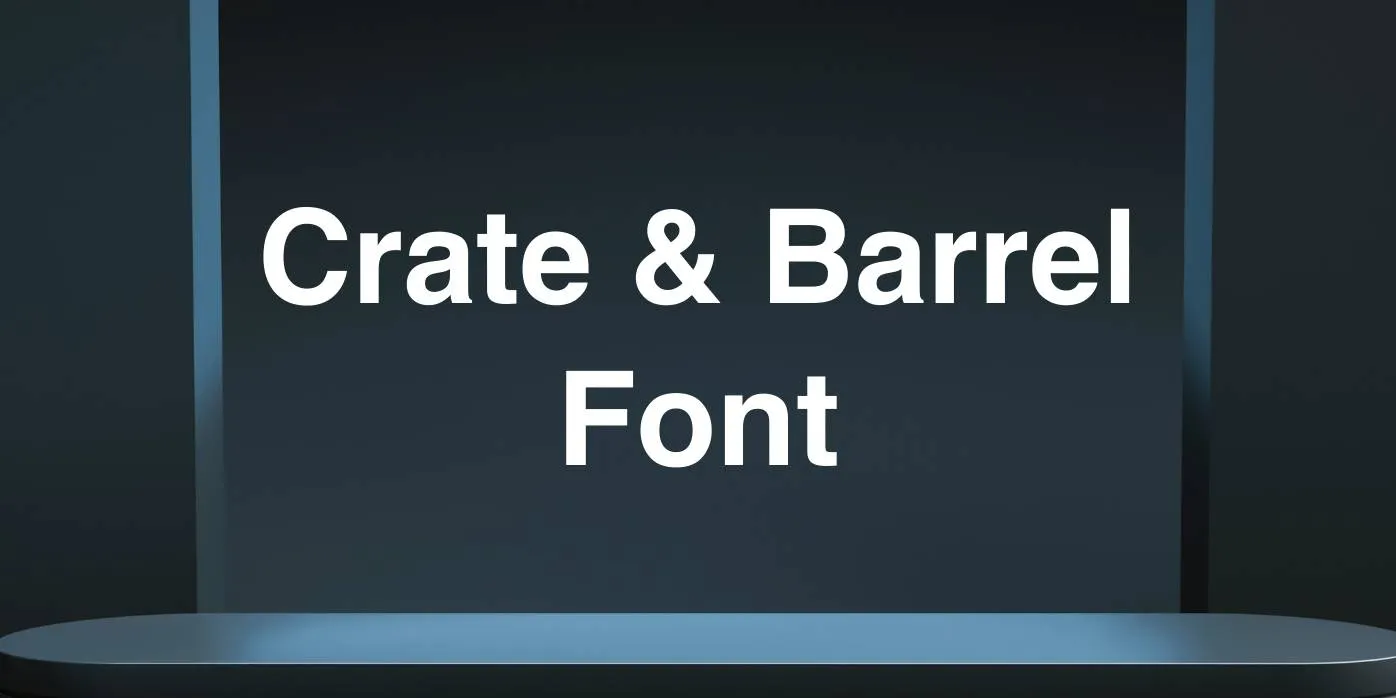 Crate & Barrel Font Free Download