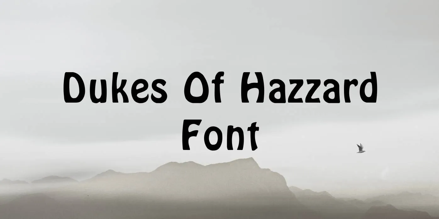 Dukes of Hazzard Font Free Download