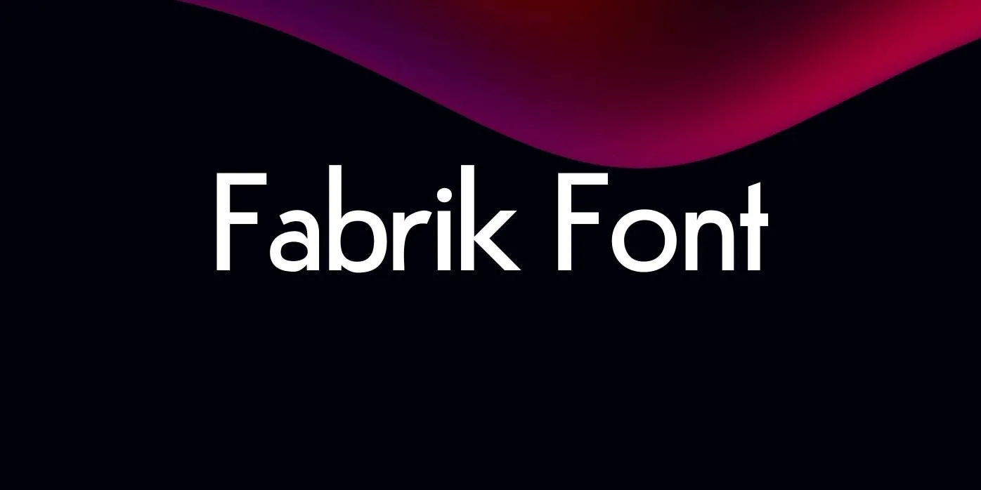 Fabrik Font Free Download