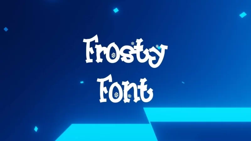 Frosty Font Free Download