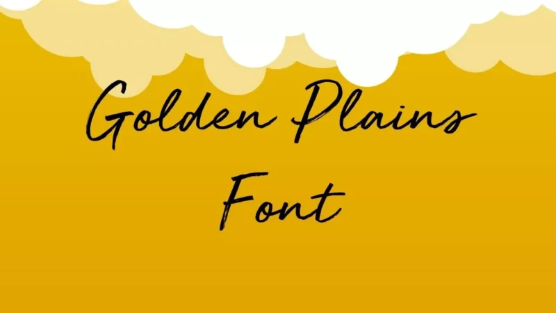 Golden Plains Font Free Download