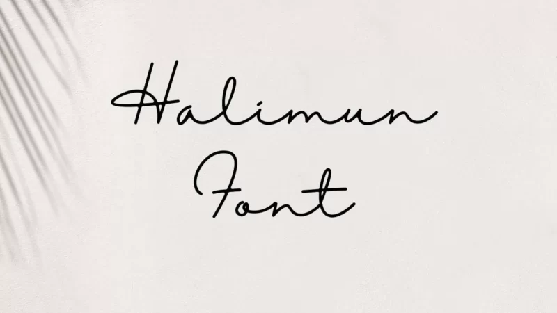 Halimun Font Free Download