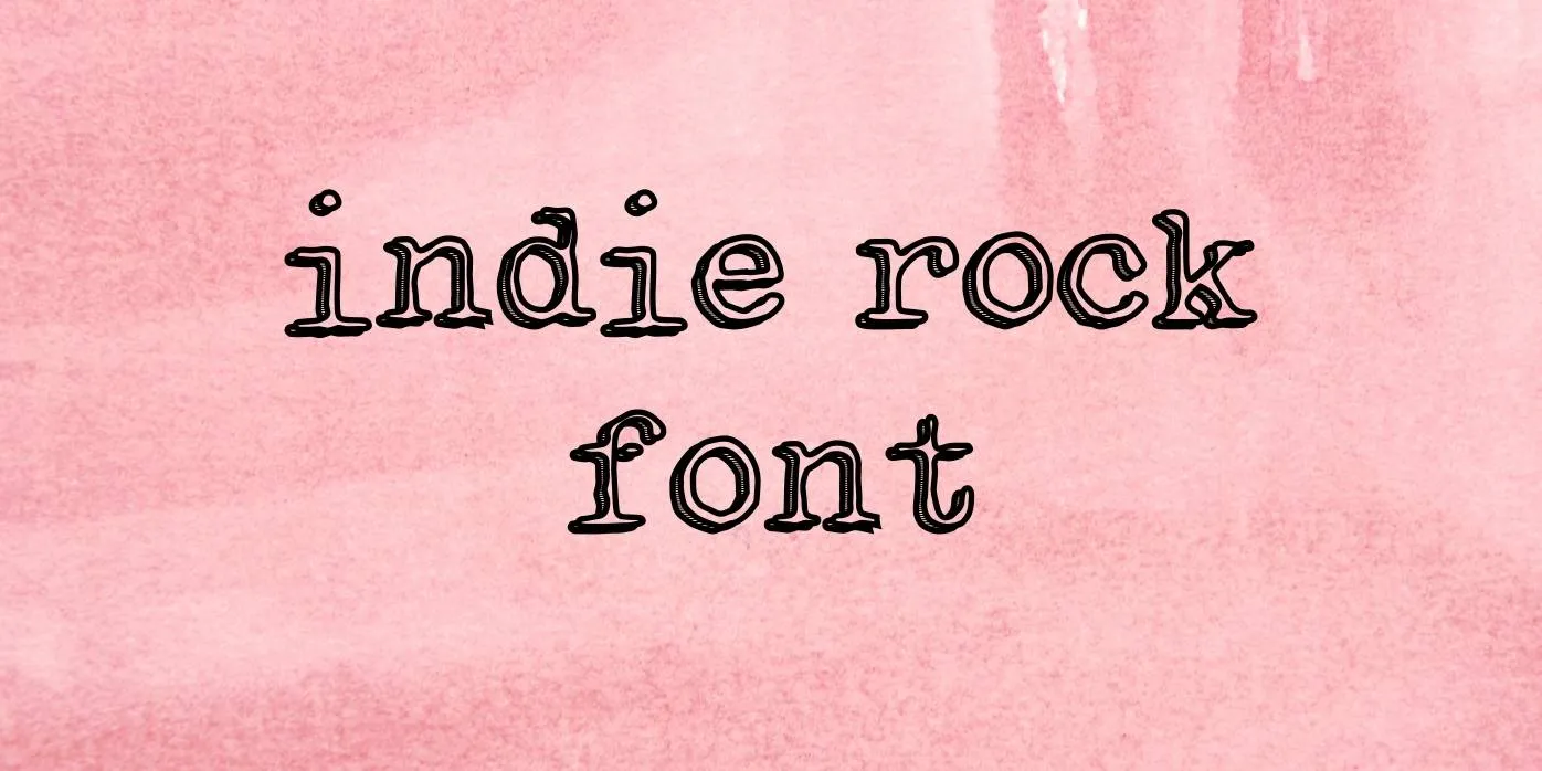 Indie Rock Font Free Download