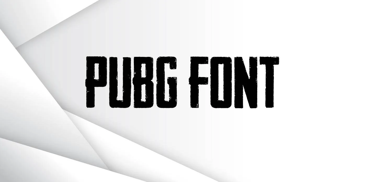 PUBG Font Free Download