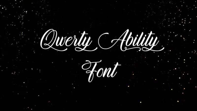 Qwerty Ability Font Free Download