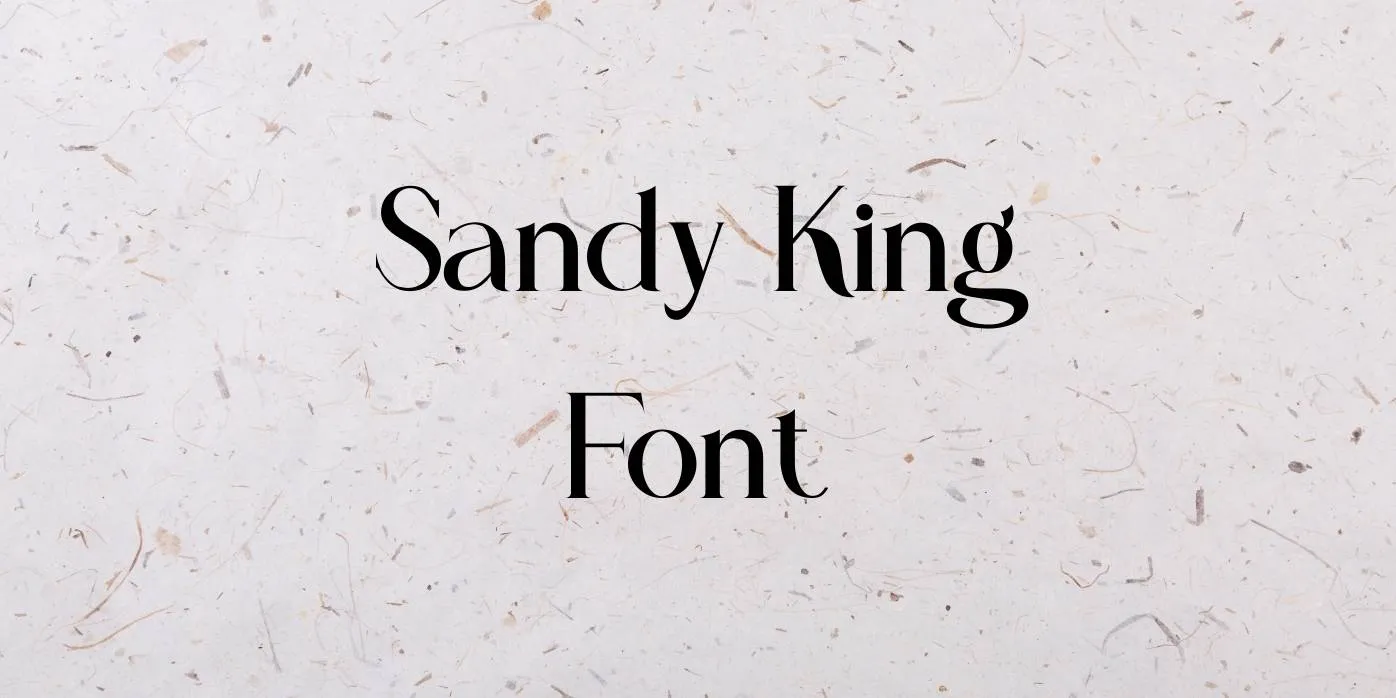 Sandy King Font Free Download