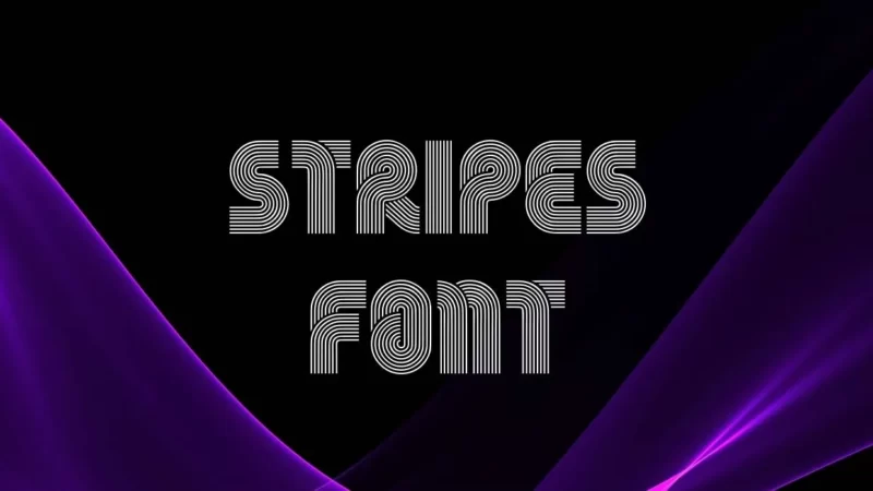 Stripes Font Free Download