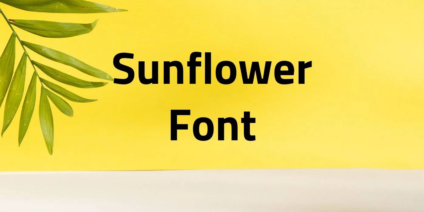 Sunflower Font Free Download