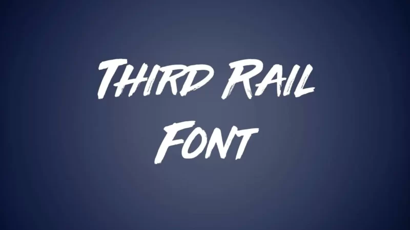 Third Rail Font Free Download