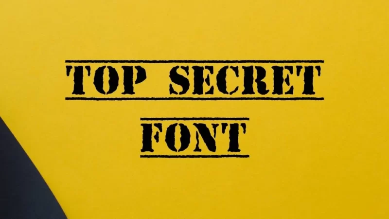 Top Secret Font Free Download