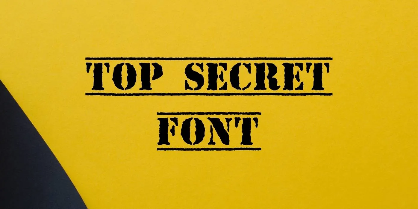 Top Secret Font Free Download