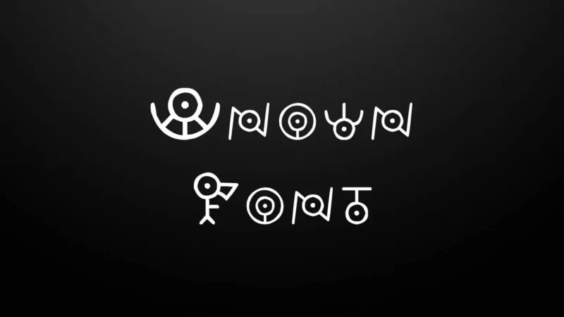 Unown Font Free Download