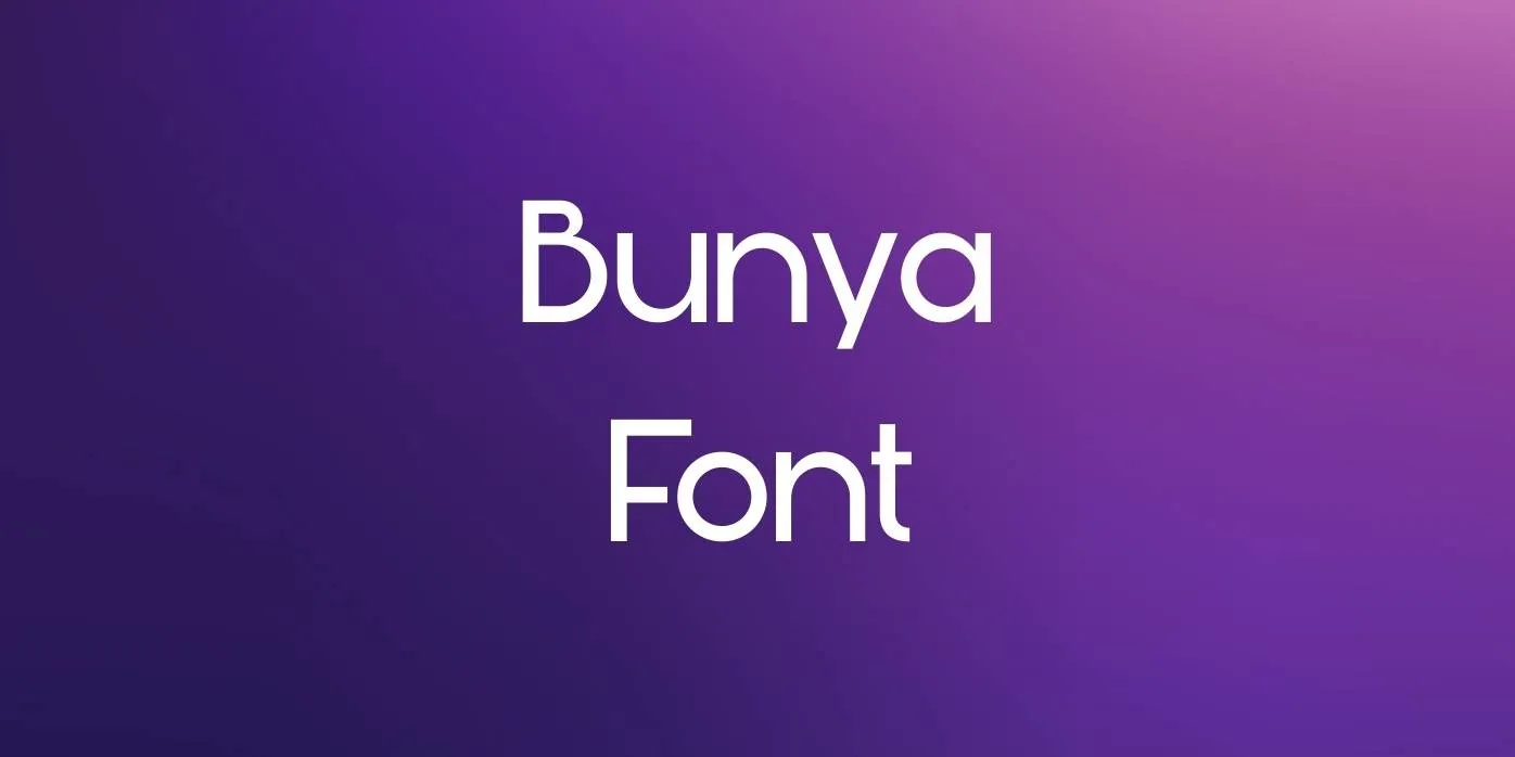 Bunya Font Free Download