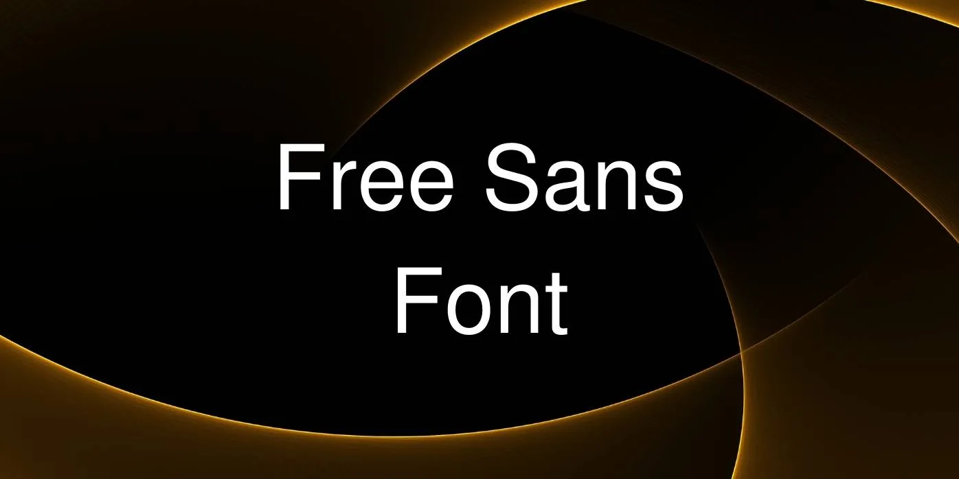 Free Sans Font Free Download