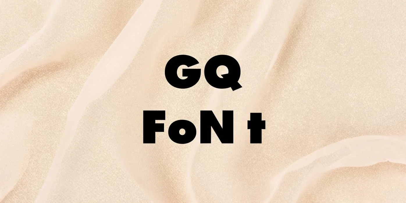 GQ Font Free Download