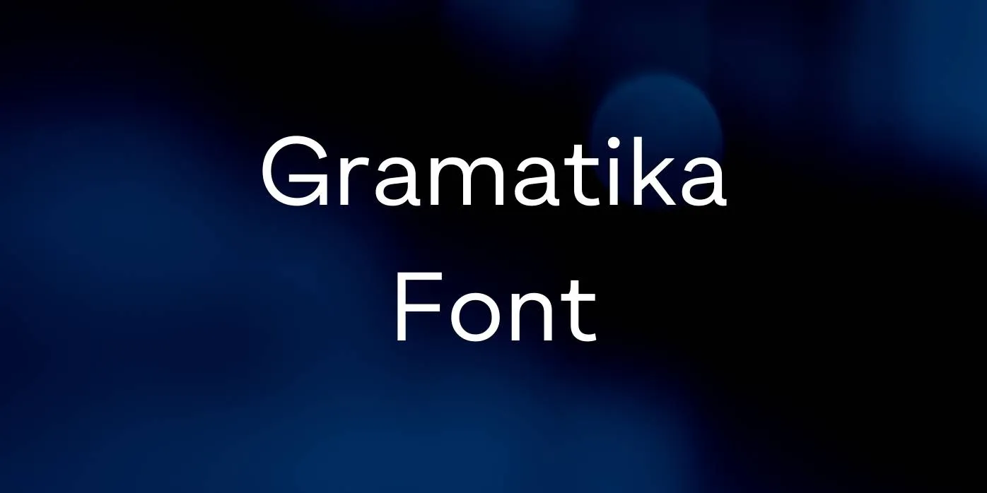 Gramatika Font Free Download