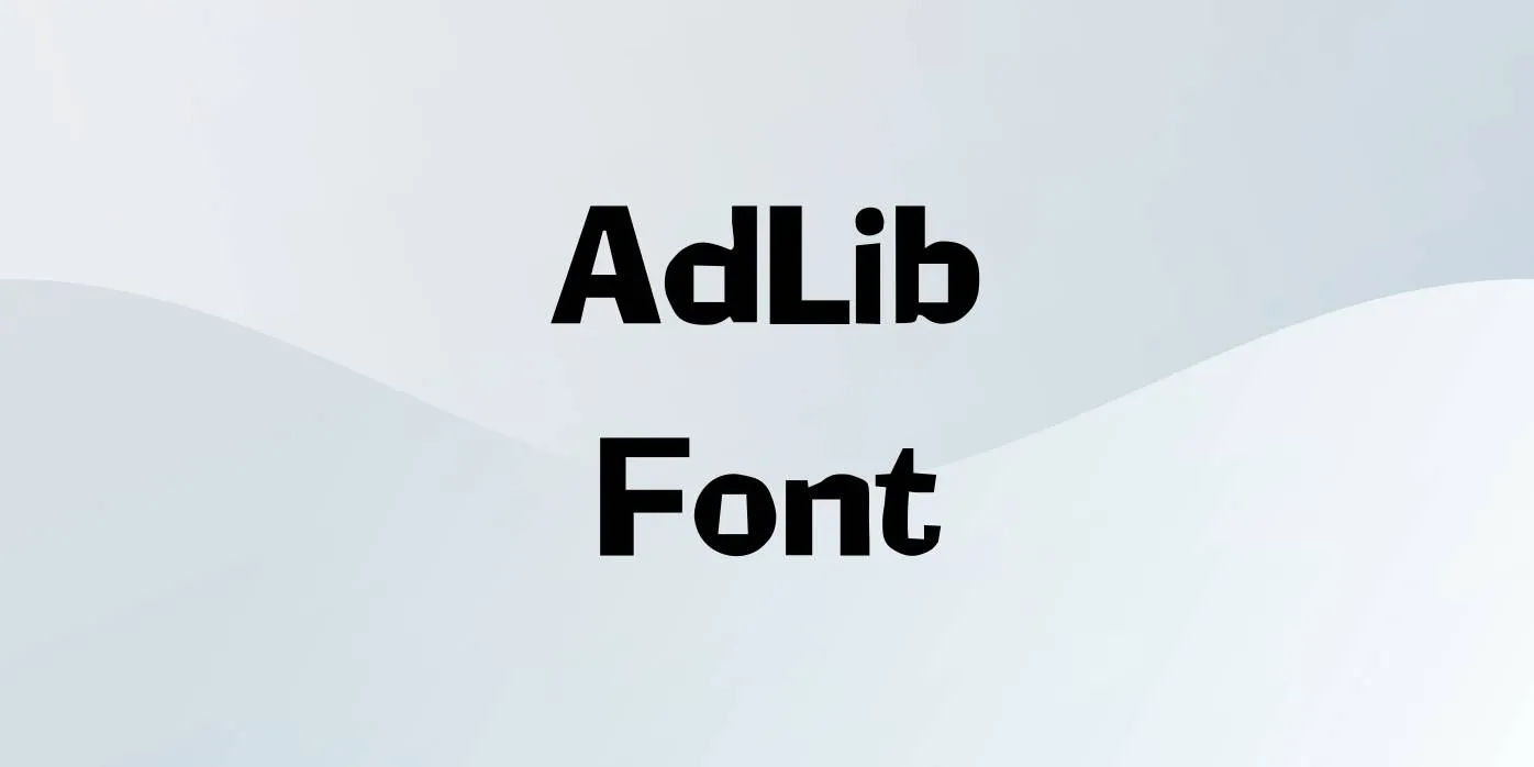 AdLib Font Free Download