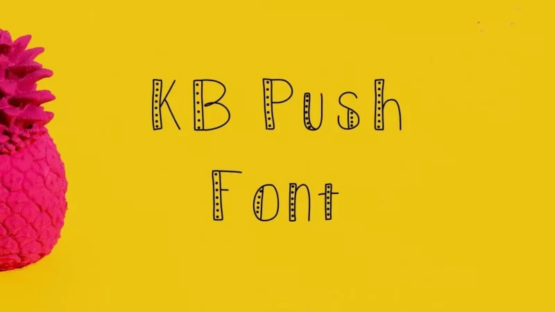 KB Push Font Free Download