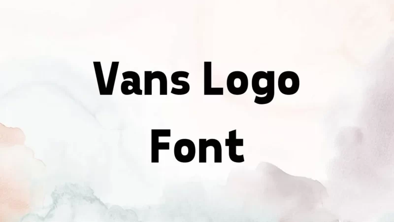 Vans Logo Font Free Download