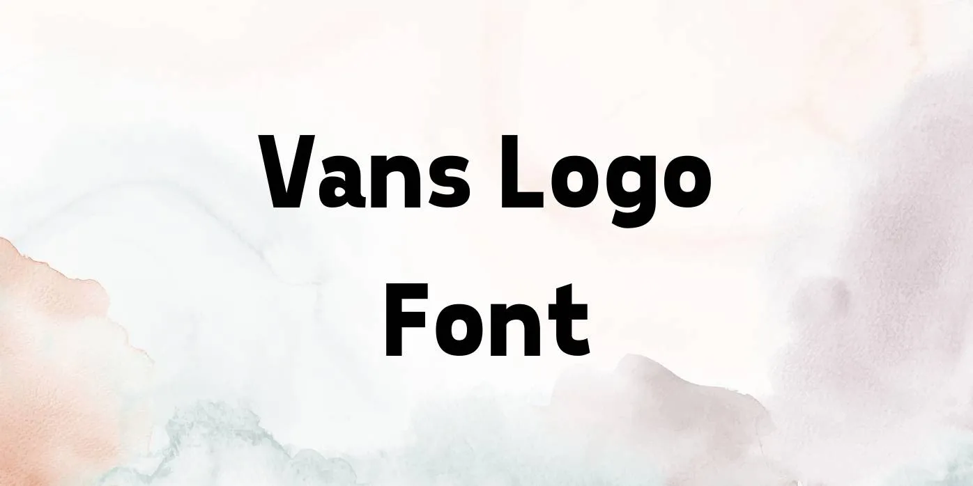 Vans Logo Font Free Download