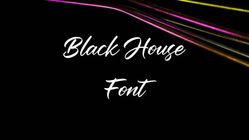 Black House Font Free Download