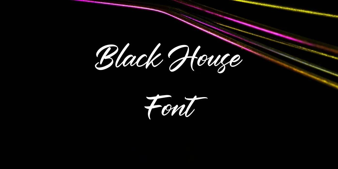 Black House Font Free Download