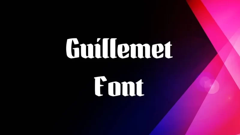Guillemet Font Free Download