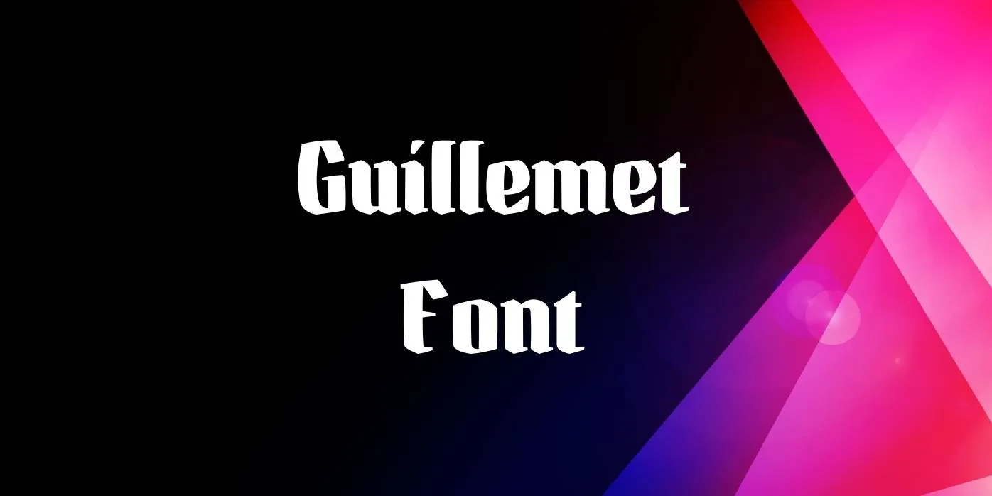 Guillemet Font Free Download