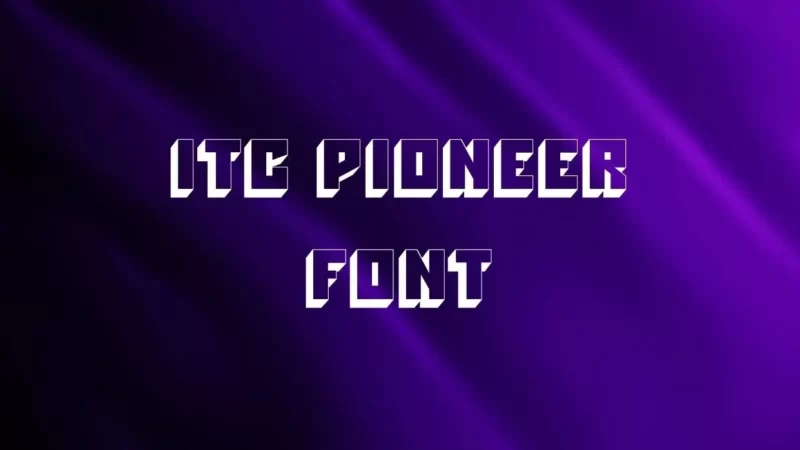 Itc Pioneer Font Free Download