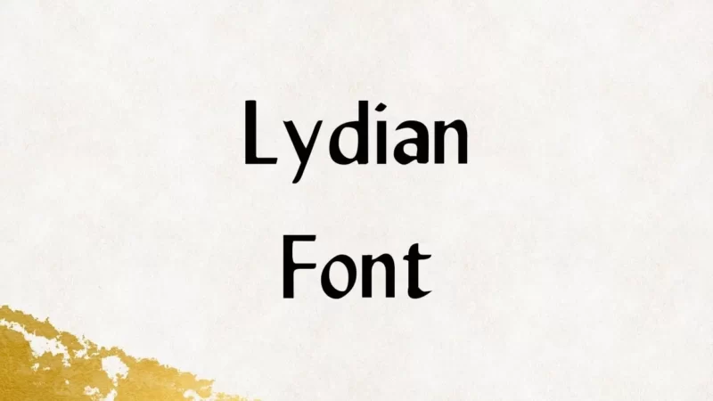 Lydian Font Free Download