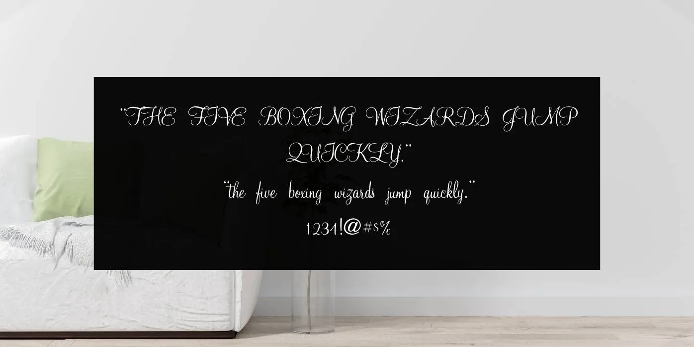 Mahogany Script Font View