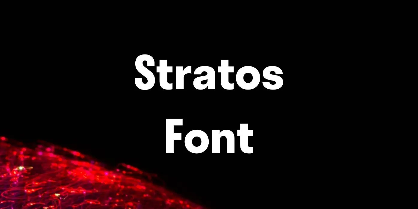 Stratos Font Free Download