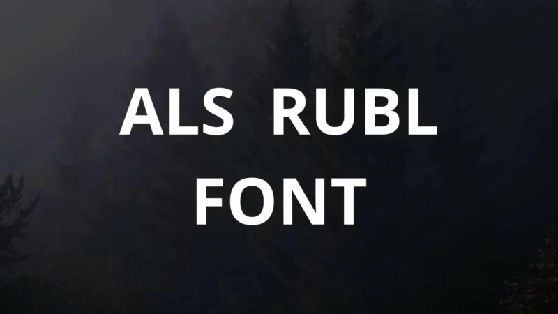 ALS Rubl Font Free Download