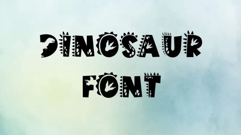 Dinosaur Font Free Download