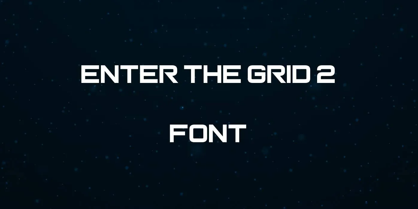 Enter The Grid Font Free Download