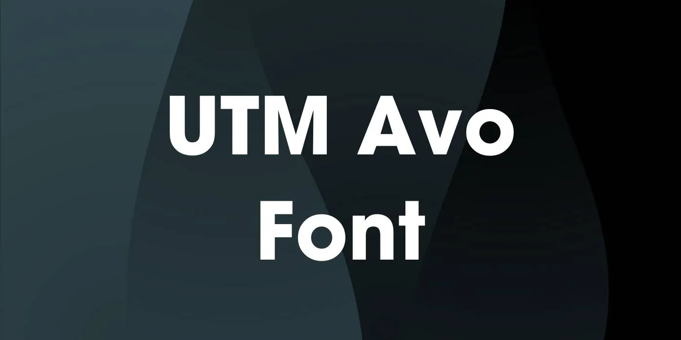 Utm Avo Font Free Download