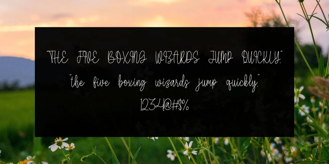 Berryline Font View