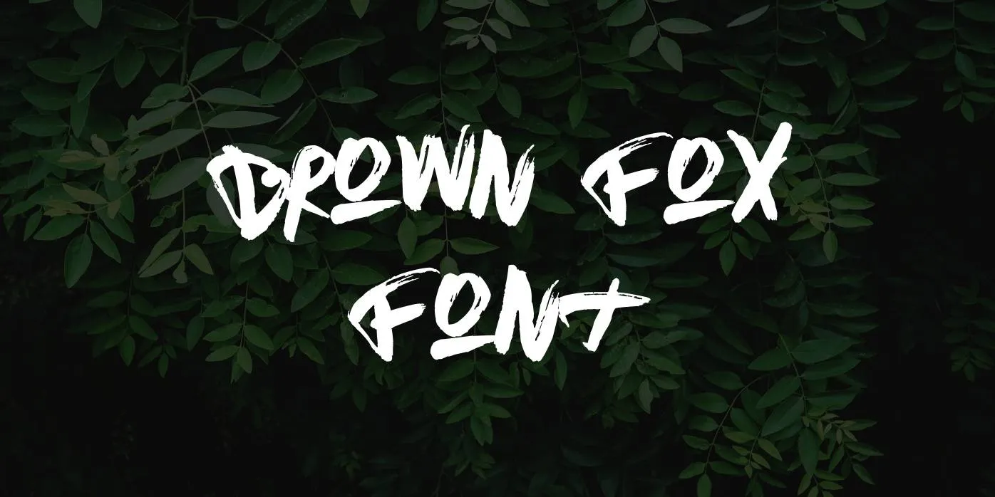 Brown Fox Font Free Download