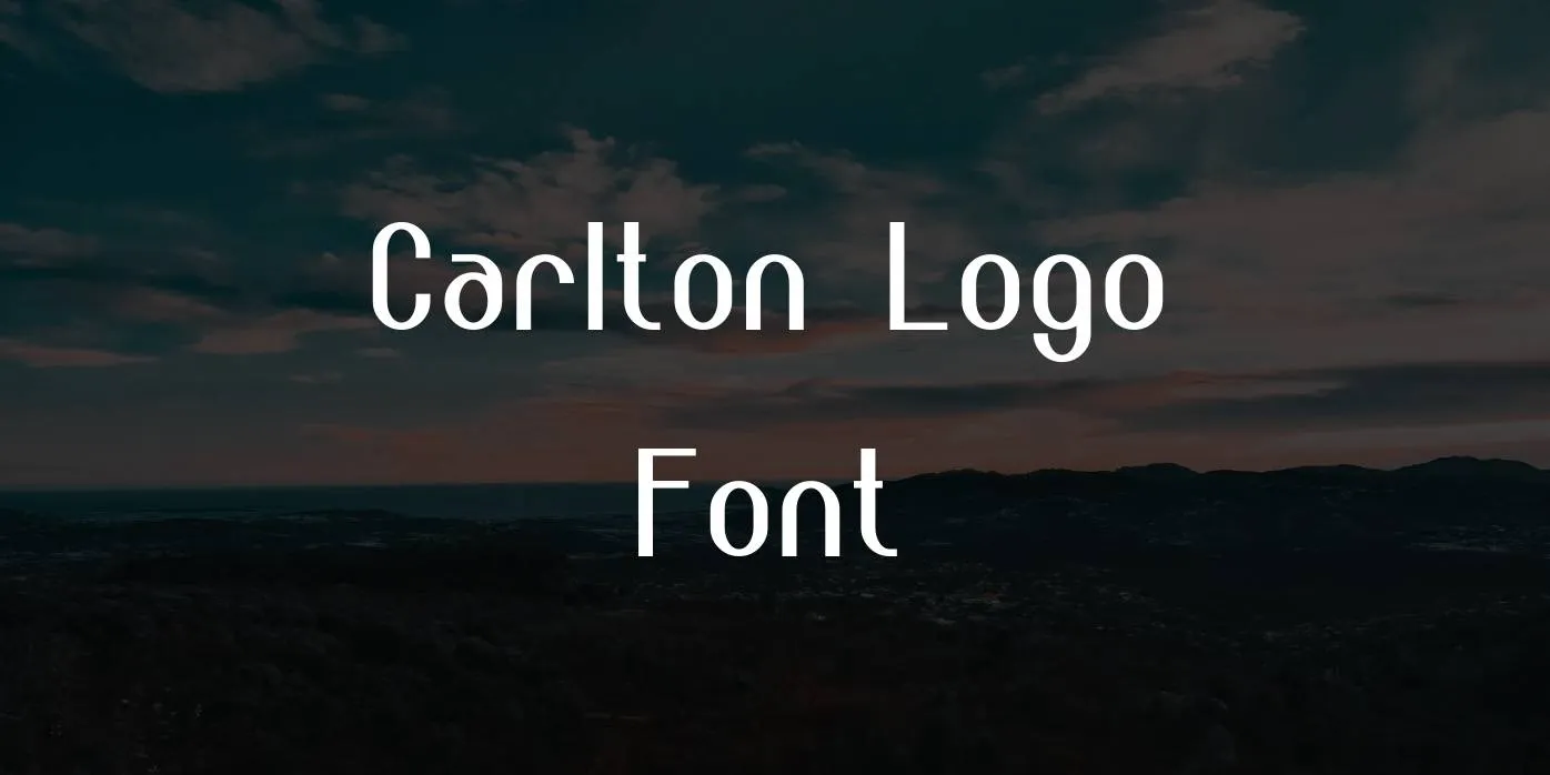 Carlton Logo Font Free Download