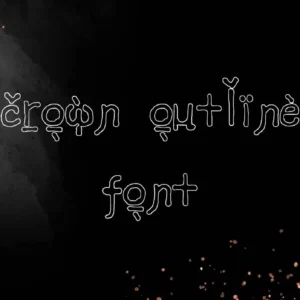 Crown Outline Font Free Download