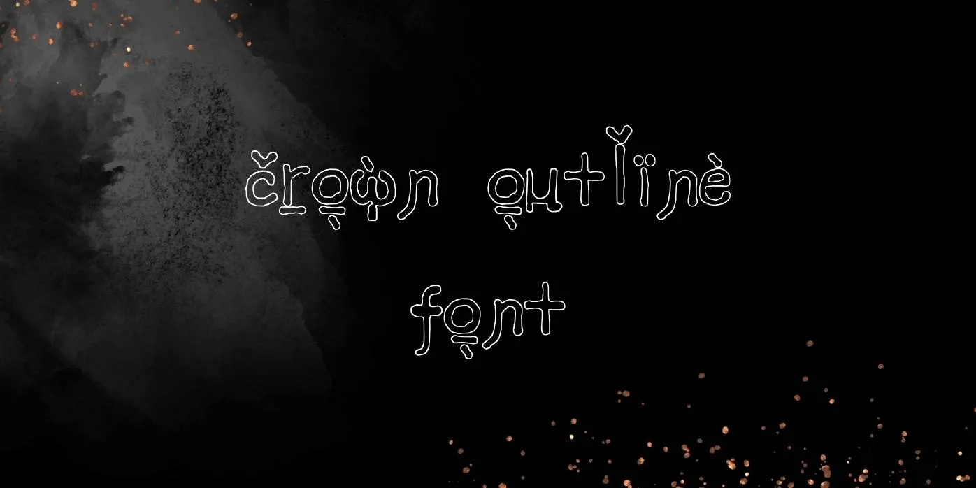 Crown Outline Font Free Download