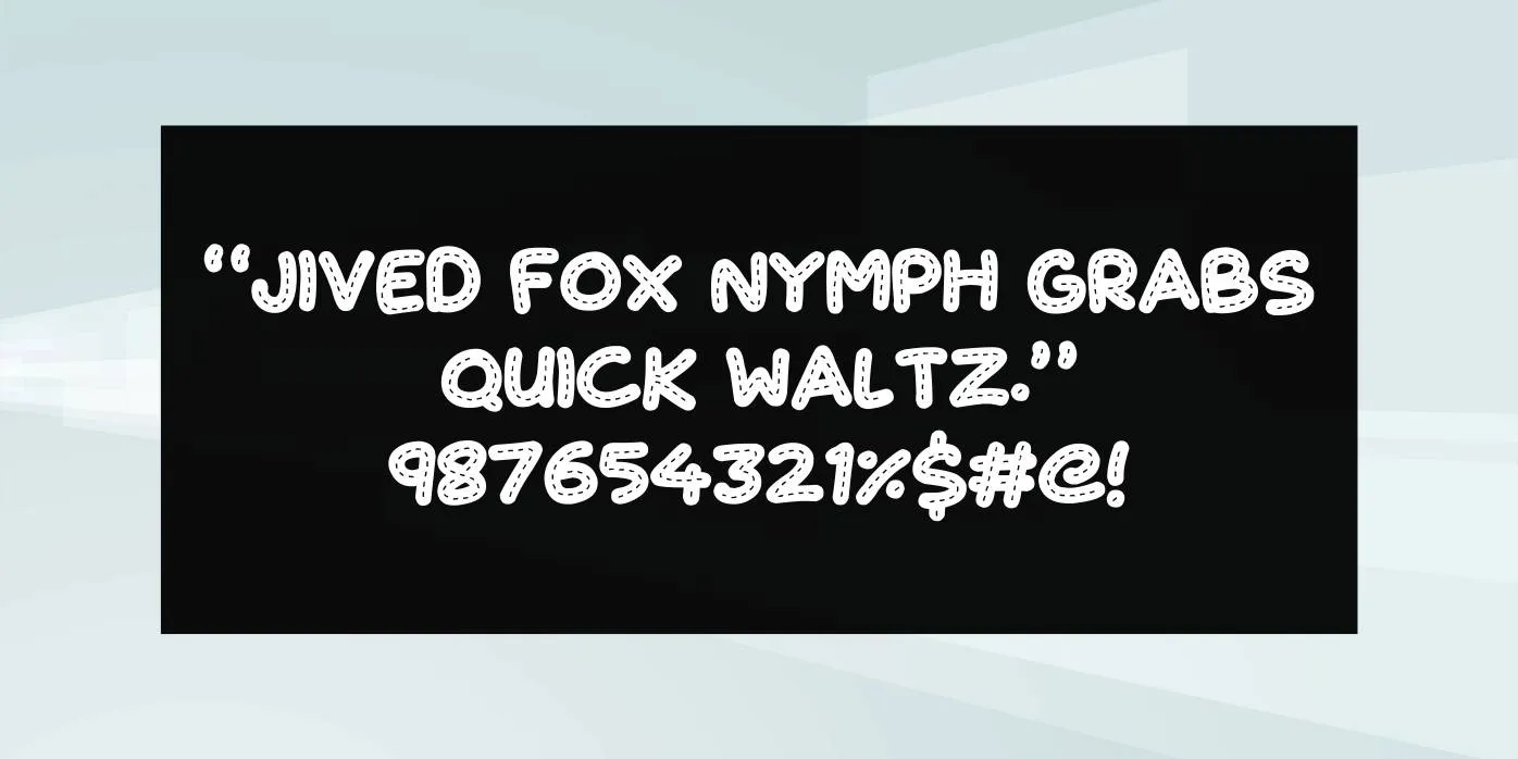 Cute Stitch Font View